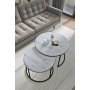 HANAH HOME Sto za dnevnu sobu Kyoto Marble White - slika 3