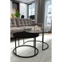 HANAH HOME Sto za dnevnu sobu Kyoto Transparent Black - slika 2