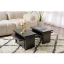 HANAH HOME Sto za dnevnu sobu Sanctuary Wood Black - slika 1
