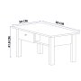 HANAH HOME Sto za dnevnu sobu Lisbon White - slika 5