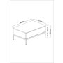 HANAH HOME Sto za dnevnu sobu Lord Anthracite Silver - slika 4