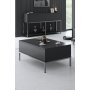 HANAH HOME Sto za dnevnu sobu Lord Anthracite Silver - slika 1