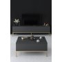 HANAH HOME Sto za dnevnu sobu Lord Anthracite Gold - slika 3