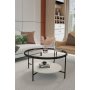 HANAH HOME Sto za dnevnu sobu Oslo Transparent White - slika 3