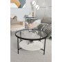 HANAH HOME Sto za dnevnu sobu Oslo Transparent White - slika 1