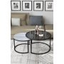 HANAH HOME Sto za dnevnu sobu Bora Fume Marble White - slika 1