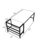 HANAH HOME Sto za dnevnu sobu Modern L760 - slika 4