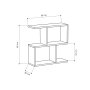 HANAH HOME Pomoćni stočić Homemania Wood Black - slika 3