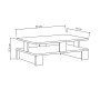 HANAH HOME Sto za dnevnu sobu Mansu Anthracite - slika 3