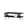 HANAH HOME Sto za dnevnu sobu Ayca Walnut White - slika 4