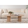 HANAH HOME Sto za dnevnu sobu Sable Sapphire Oak - slika 2