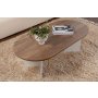 HANAH HOME Sto za dnevnu sobu Sable Walnut White - slika 3