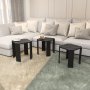 HANAH HOME Sto za dnevnu sobu Lori Black Marble - slika 2