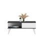 HANAH HOME Sto za dnevnu sobu Seul Black White - slika 3