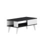 HANAH HOME Sto za dnevnu sobu Seul Black White - slika 4