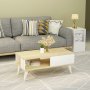 HANAH HOME Sto za dnevnu sobu Seul Sapphire White - slika 1