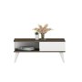 HANAH HOME Sto za dnevnu sobu Seul Walnut White - slika 3