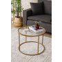 HANAH HOME Sto za dnevnu sobu Berlin Gold 60 - slika 2