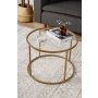 HANAH HOME Sto za dnevnu sobu Berlin Gold 60 - slika 1