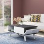 HANAH HOME Sto za dnevnu sobu Delux Black White - slika 2
