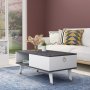 HANAH HOME Sto za dnevnu sobu Delux Black White - slika 1