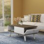 HANAH HOME Sto za dnevnu sobu Delux Walnut White - slika 2