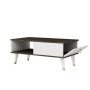 HANAH HOME Sto za dnevnu sobu Delux Walnut White - slika 4