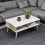 HANAH HOME Sto za dnevnu sobu Lore White - slika 3