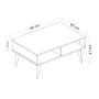 HANAH HOME Sto za dnevnu sobu Lore White - slika 5