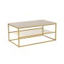 HANAH HOME Sto za dnevnu sobu Asude Gold Travertine - slika 5