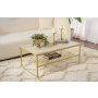 HANAH HOME Sto za dnevnu sobu Asude Gold Travertine - slika 1