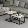 HANAH HOME Sto za dnevnu sobu Leka Travertine - slika 1