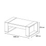 HANAH HOME Sto za dnevnu sobu Venus Walnut Cream - slika 4