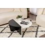 HANAH HOME Sto za dnevnu sobu Orion Wood White Wood Black - slika 2
