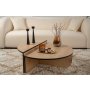 HANAH HOME Sto za dnevnu sobu Orion Honey Oak Black - slika 1