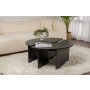 HANAH HOME Sto za dnevnu sobu Moira Wood Black - slika 1
