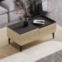 HANAH HOME Sto za dnevnu sobu Mia Travertine Anthracite - slika 4
