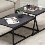 HANAH HOME Sto za dnevnu sobu Minimal Anthracite - slika 5