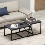 HANAH HOME Sto za dnevnu sobu Minimal Anthracite - slika 1
