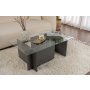 HANAH HOME Sto za dnevnu sobu Vetrino Anthracite - slika 1