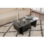 HANAH HOME Sto za dnevnu sobu Vetrino Wood Black - slika 1