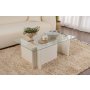 HANAH HOME Sto za dnevnu sobu Vetrino Wooden White - slika 1