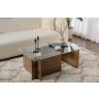 HANAH HOME Sto za dnevnu sobu Vetrino Walnut - slika 1