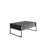 HANAH HOME Sto za dnevnu sobu Luxe Anthracite Silver - slika 3