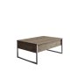 HANAH HOME Sto za dnevnu sobu Luxe Walnut Silver - slika 3