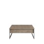 HANAH HOME Sto za dnevnu sobu Luxe Walnut Silver - slika 4