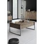 HANAH HOME Sto za dnevnu sobu Luxe Walnut Silver - slika 1