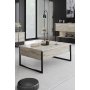 HANAH HOME Sto za dnevnu sobu Luxe Travertine Black - slika 1
