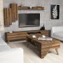 HANAH HOME Set za dnevnu sobu Beril Walnut - slika 2