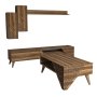 HANAH HOME Set za dnevnu sobu Beril Walnut - slika 3